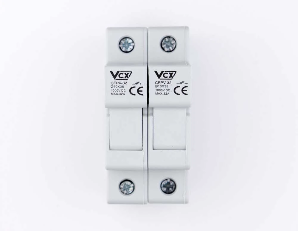 2 polių saugiklių bazė VCX CF PV32 2P