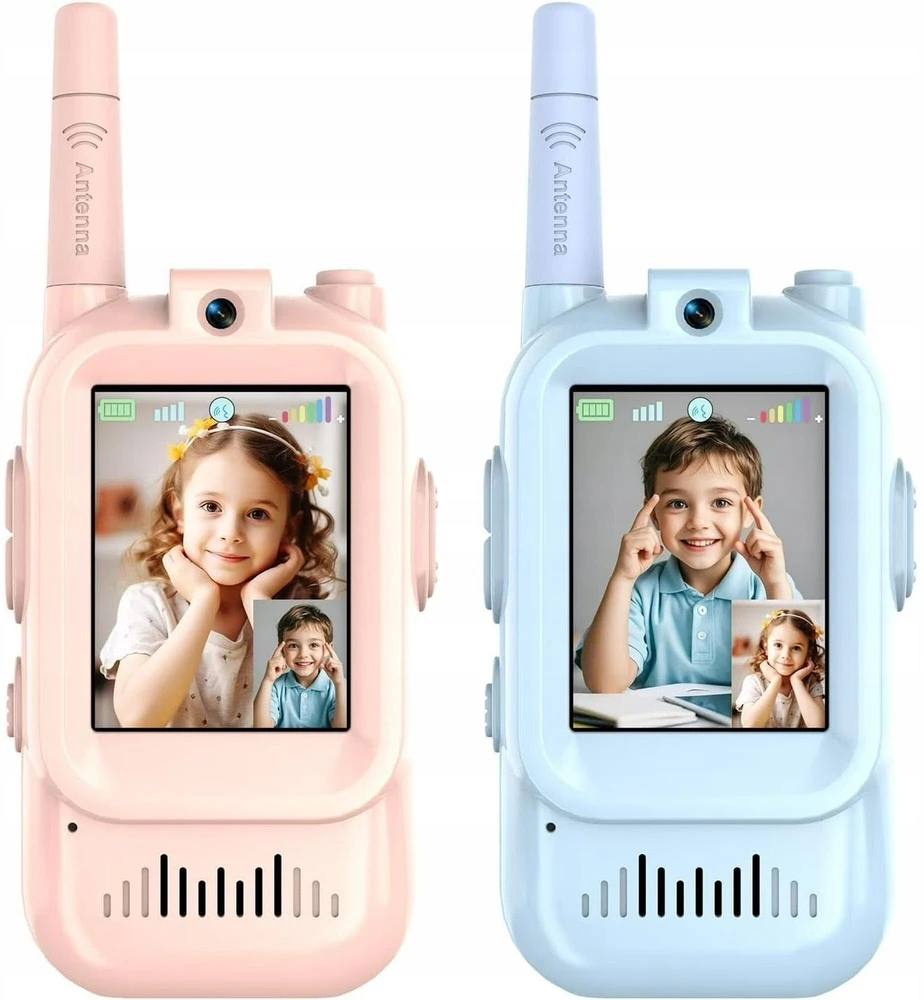 Radio Xrec rinkinys 2 radijo telefonai Ratuotė Walkie Talkie Vaizdo ekranas LCD Xrec / Dj05