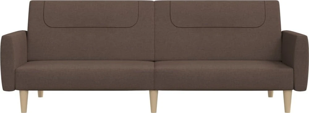 Dvivietė sofa-lova, taupe spalvos, audinys
