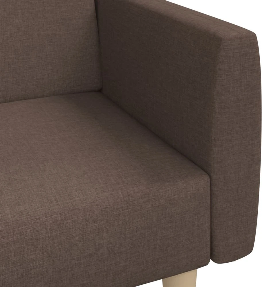 Dvivietė sofa-lova, taupe spalvos, audinys