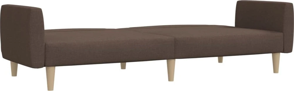 Dvivietė sofa-lova, taupe spalvos, audinys