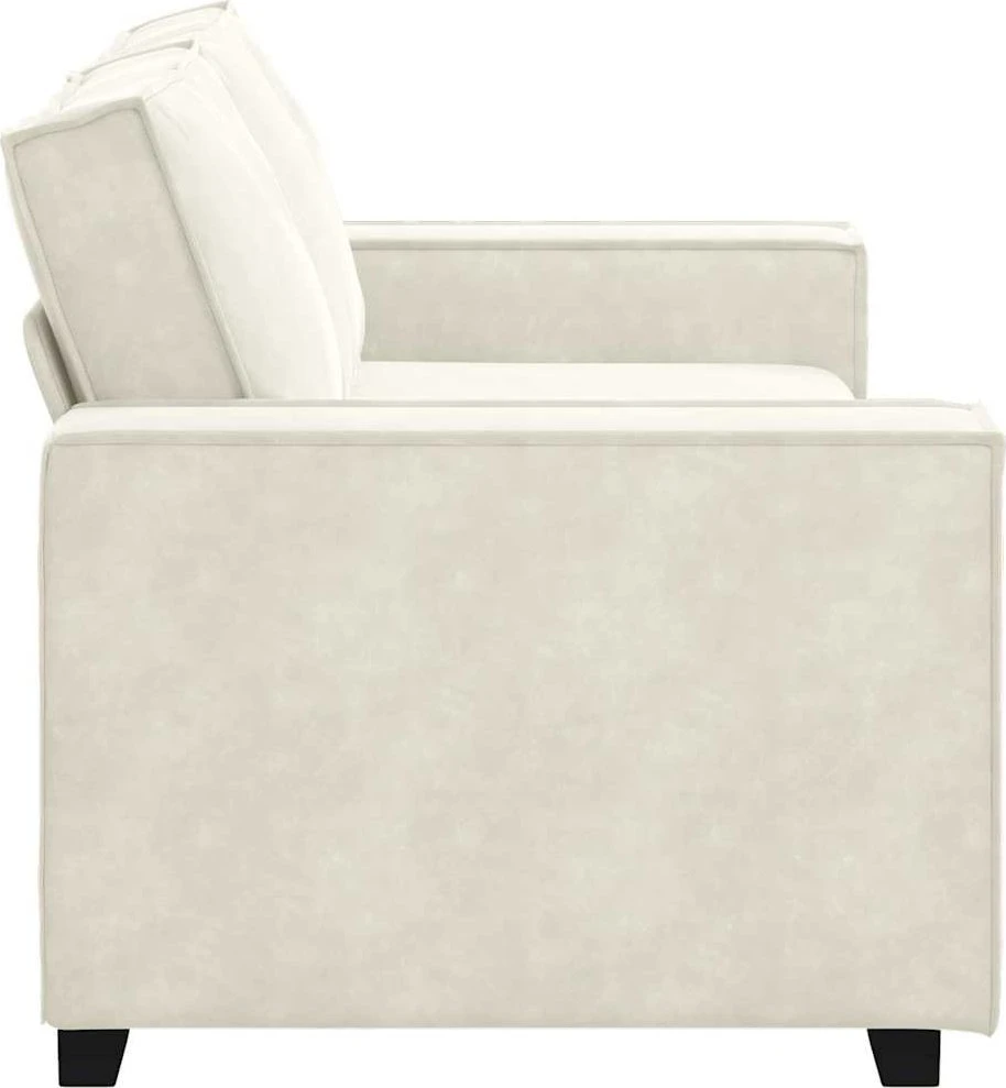Dvivietė sofa, kreminės spalvos, 180x78x84 cm, aksominė
