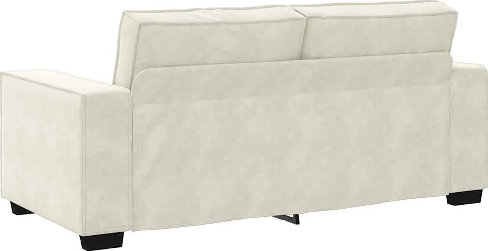 Dvivietė sofa, kreminės spalvos, 180x78x84 cm, aksominė