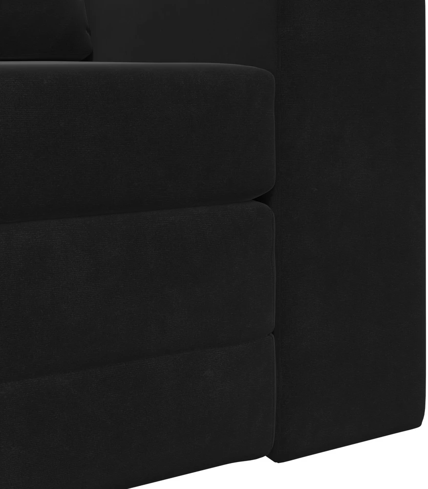 Sofa lova Juoda 98 x 71 x 83 cm Aksomas