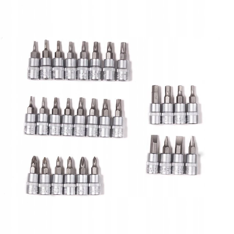 Įrankių rinkinys Įrankių rinkinys 216el. 1/4", 3/8" i 1/2" (6-kątnych) (4-32mm)