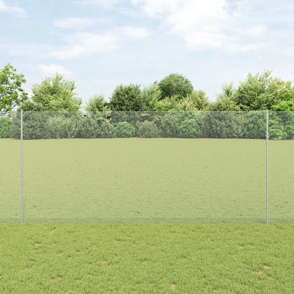 Hexagonal Fence with Post 50 x 1,4 m Galvanizuotas plienas
