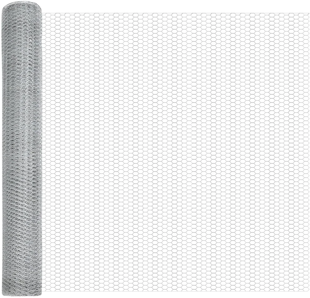 Hexagonal Fence with Post 50 x 1,4 m Galvanizuotas plienas