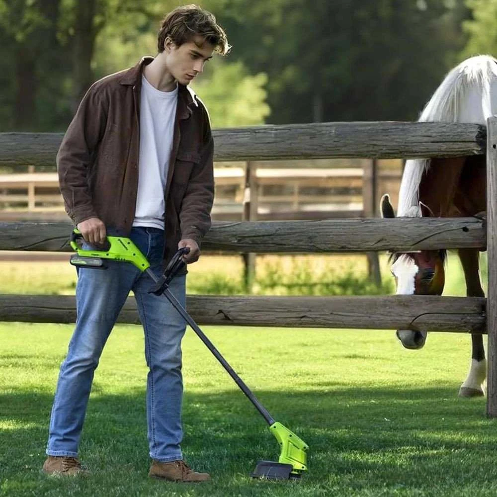 Greenworks žoliapjovė ST24B06-01, 24V, 25 cm, be akumuliatoriaus ir kroviklio