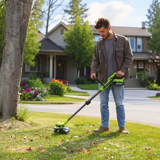 Greenworks žoliapjovė ST24B07-01, 24V, 30cm, be akumuliatoriaus ir kroviklio