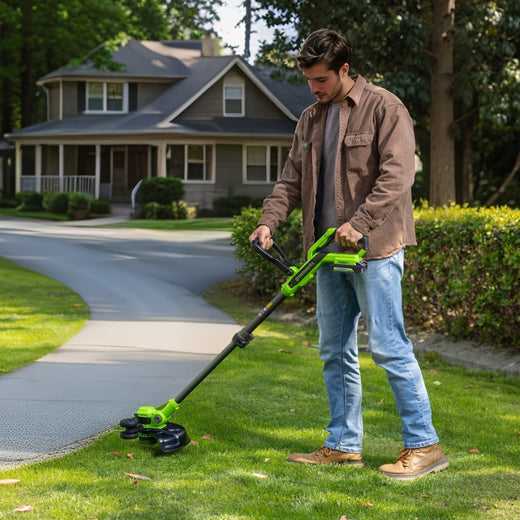 Greenworks žoliapjovė ST24B07-01, 24V, 30cm, be akumuliatoriaus ir kroviklio