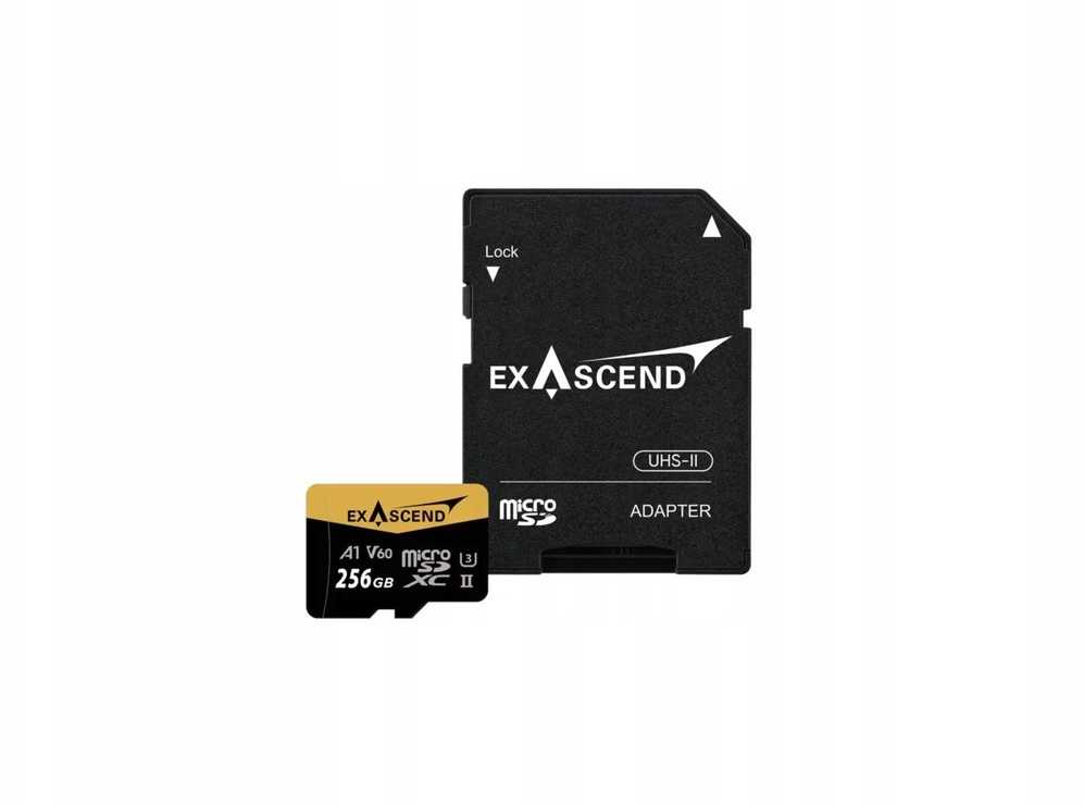 ExAscend Catalyst micro 256GB UHS-II V60 (EX256GUSDV60-AD) atminties kortelė