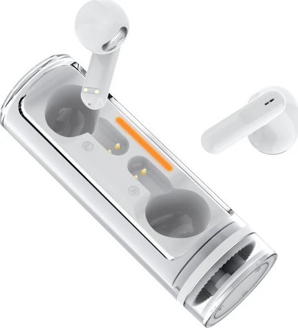 2GO Twist, Tikrai belaidės stereofoninės ausinės (TWS), Skambučiai / Muzika, 20–20000 Hz, 47 g, Ausinės su mikrofonu, Baltos