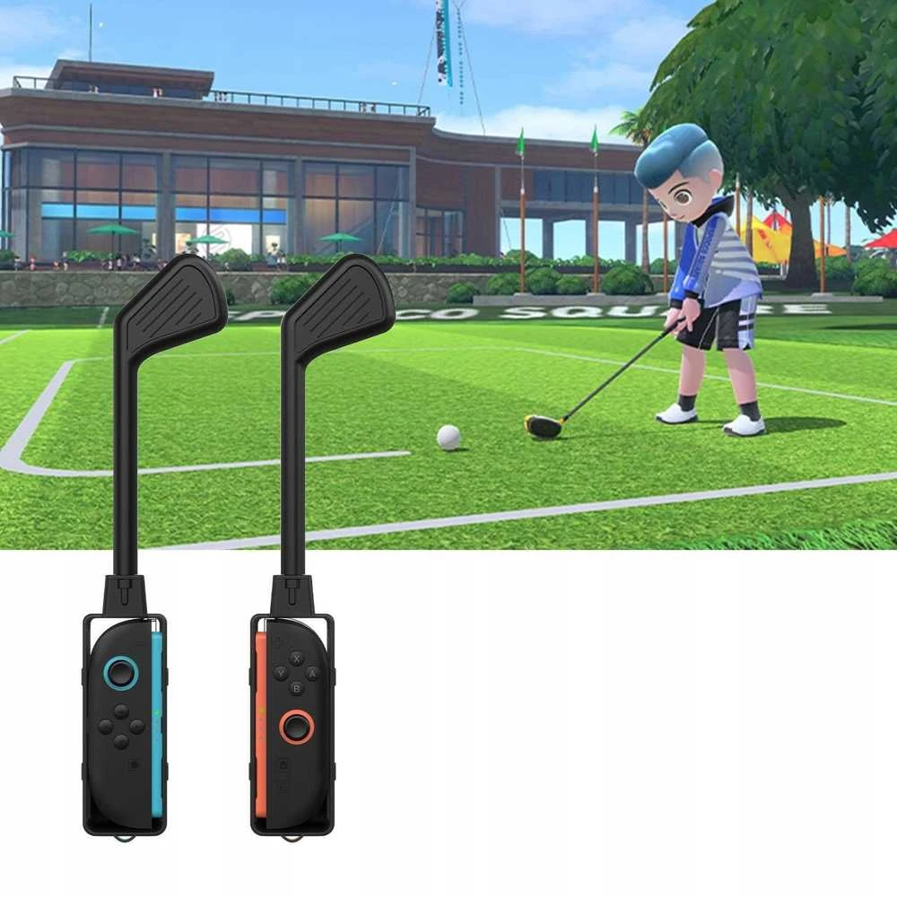 JYS 2x Golfo lazdos Joy-Con, skirtos Nintendo Switch 2, Mario Golf JYS-NS2265 Juoda (SB10005)