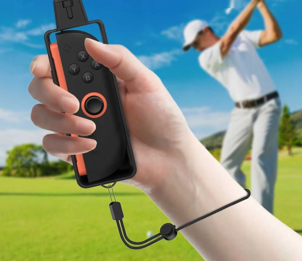 JYS 2x Golfo lazdos Joy-Con, skirtos Nintendo Switch 2, Mario Golf JYS-NS2265 Juoda (SB10005)