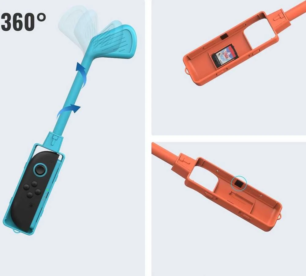 JYS golfo lazdų rinkinys Joy-Con Nintendo Switch 2 JYS-NS2265 Mėlyna ir oranžinė (SB10006)
