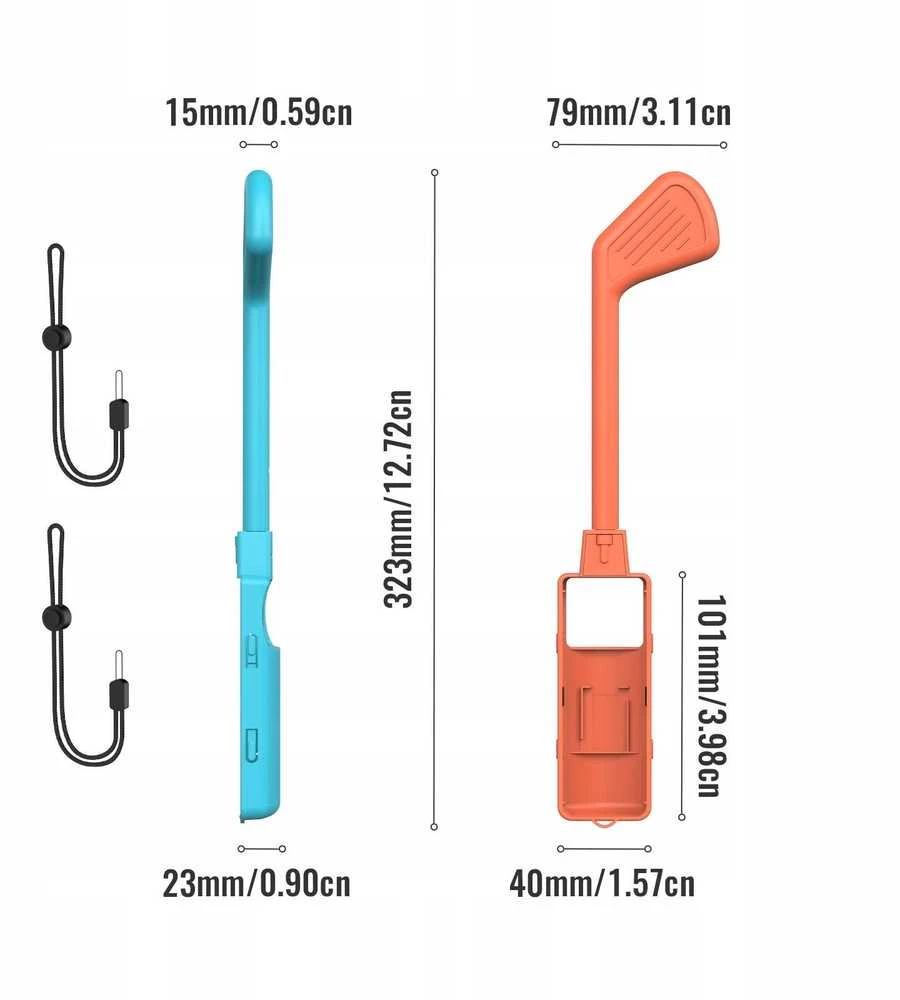 JYS golfo lazdų rinkinys Joy-Con Nintendo Switch 2 JYS-NS2265 Mėlyna ir oranžinė (SB10006)