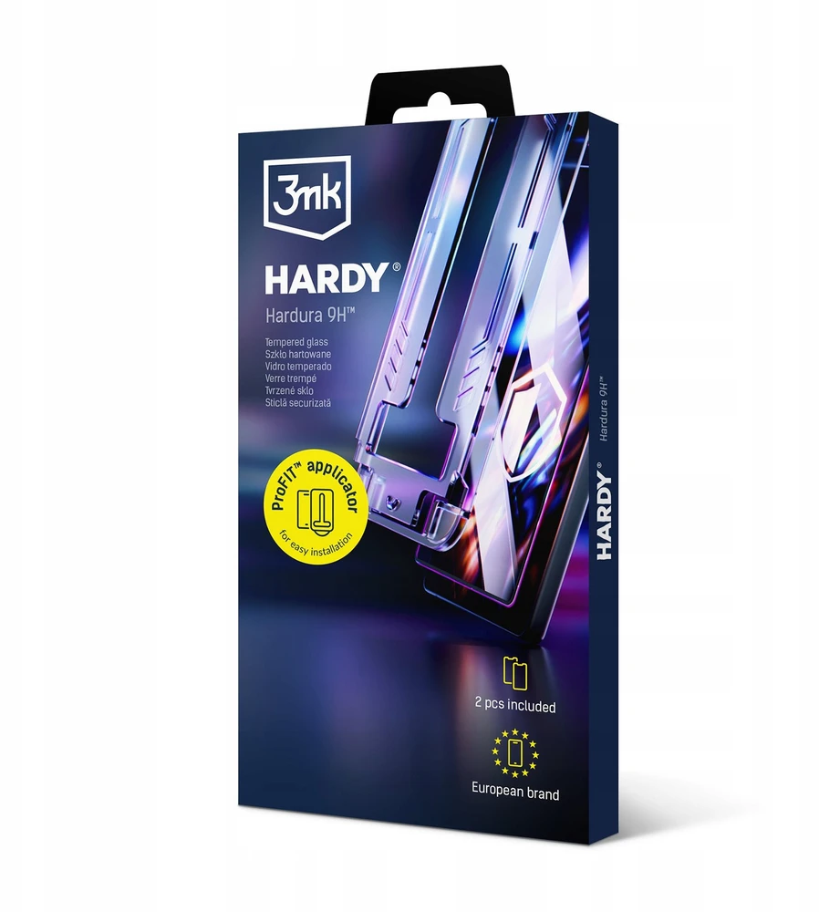 3mk 2x Grūdintas stiklas su aplikatorem na Apple iPhone 16 Pro / iPhone 17 - HARDY® Hardura 9H™