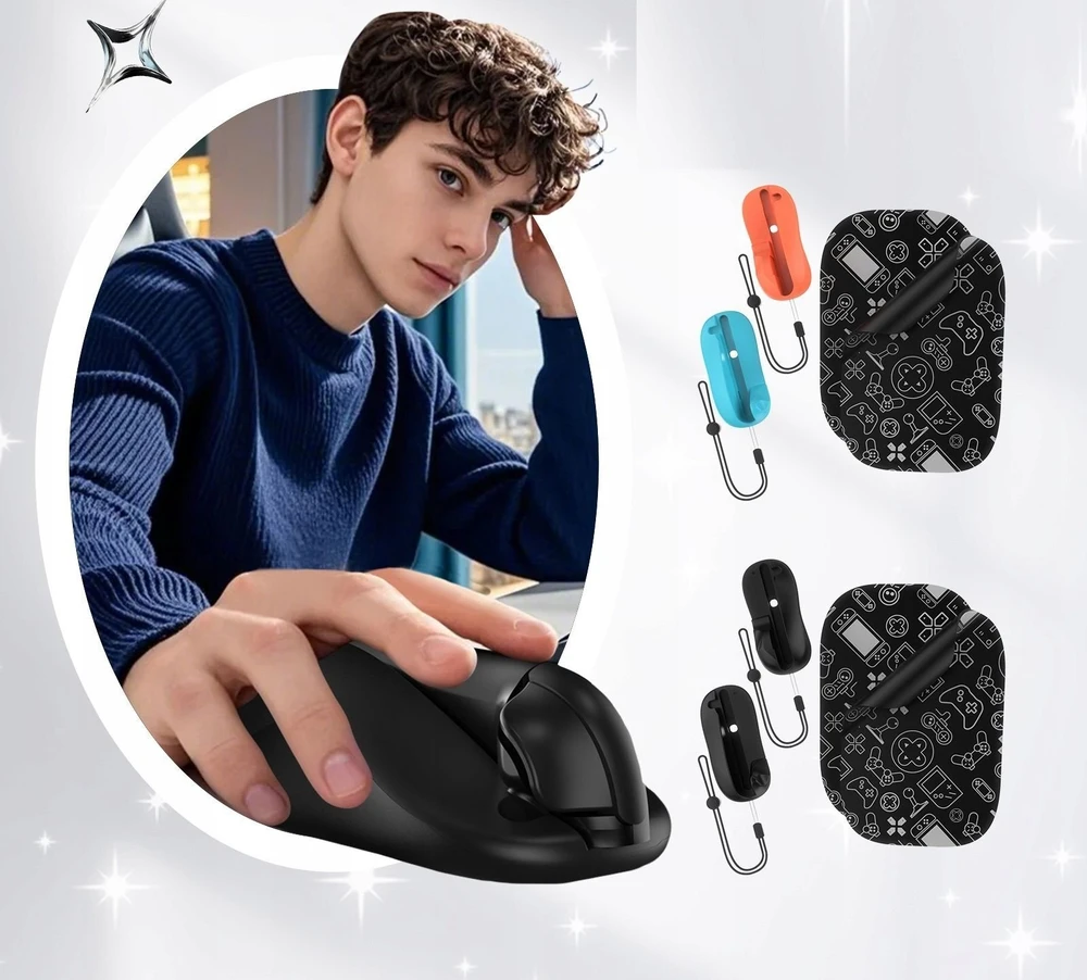 2x Mouse-Mode laikiklis Joy-Con Nintendo Switch 2 JYS-NS2313-V4 Juodas (SB11078)