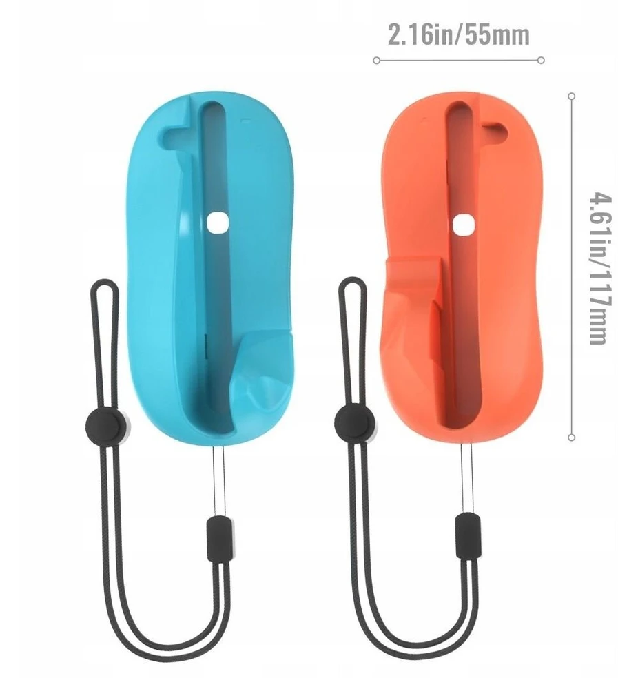 JYS Myszka Laikiklis Mouse-mode NS2313-V4 na Joy-Con do Nintendo Switch 2 2x Oranžinė - Mėlyna (SB11077)