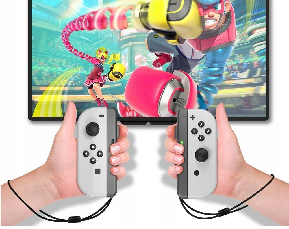 JYS 2x Rankenos Handgrip Joy-Con valdikliams Nintendo Switch / OLED JYS-NS226 Balta (SB11112)