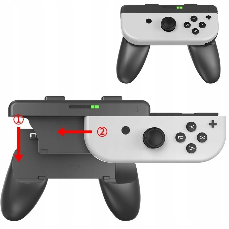 JYS 2x Rankenos Handgrip Joy-Con valdikliams Nintendo Switch / OLED JYS-NS226 Balta (SB11112)