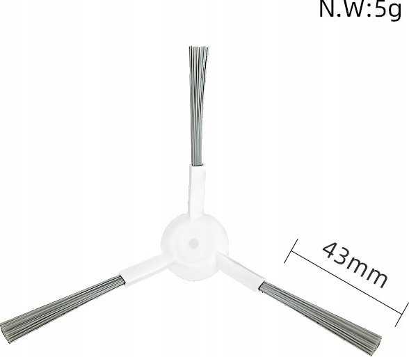 JETtools 2x šoniniai valymo šepetėliai, skirti Dreame Bot L20 L10s Ultra D10+ / juodas