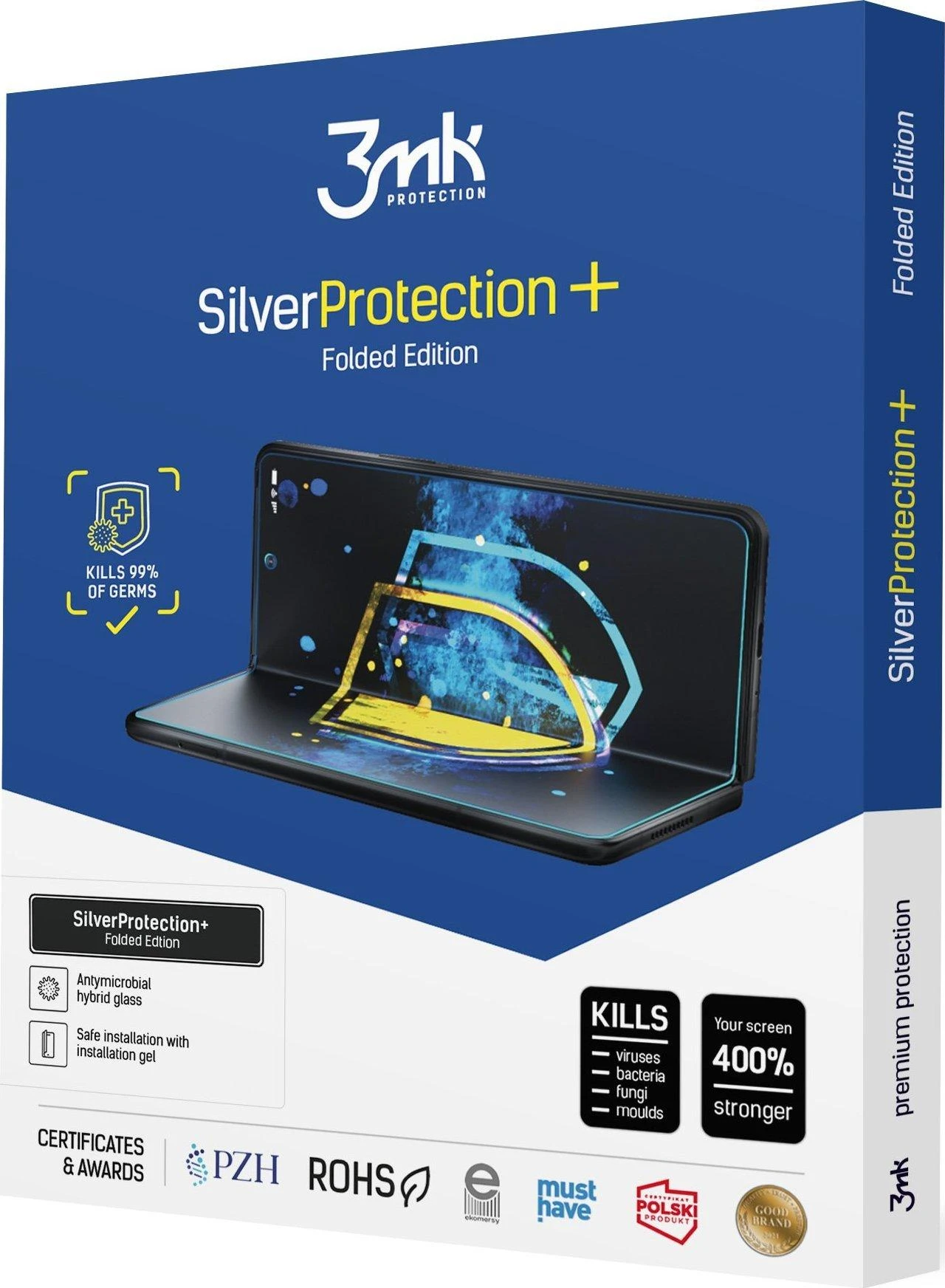 LCD apsauginė plėvelė 3mk Sidabrinis Protection+ Folded Edition Samsung F721 Z Flip4 5G