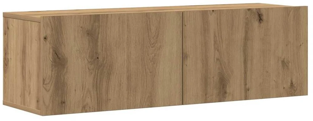 TV staliukas 3 dalių sieninis televizoriaus spintelės komplektas Artisan Oak
