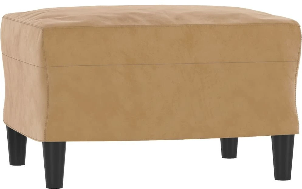 Sofa Sofos komplektas, 3 dalių, rudos spalvos, aksomas