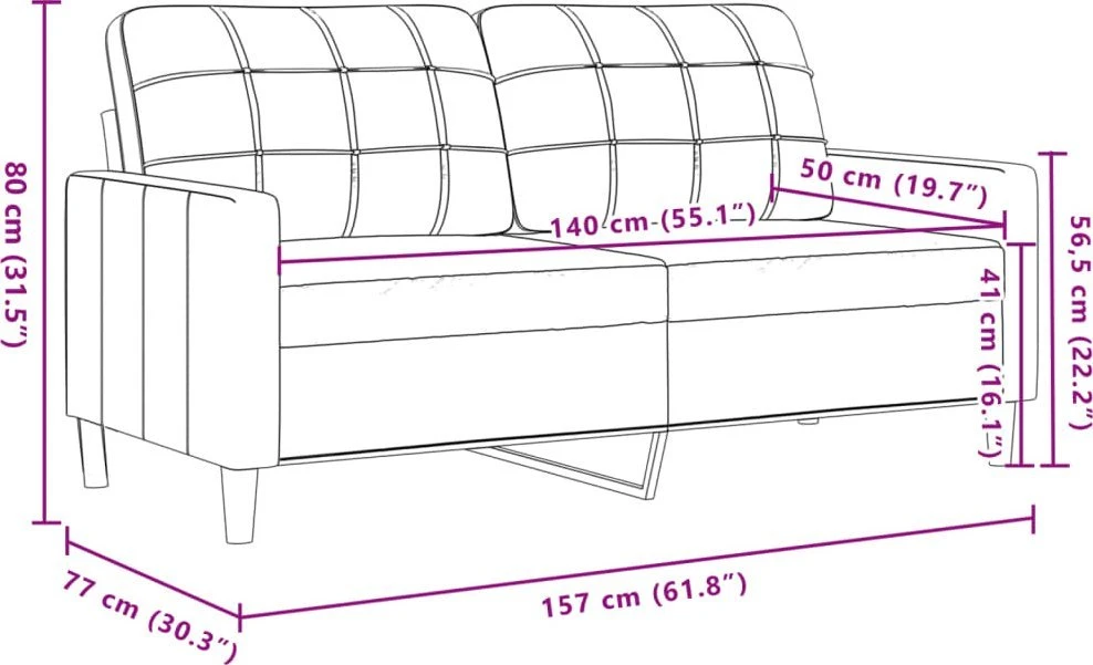 Sofa Sofos komplektas su pagalvėlėmis, 3 dalių, mėlynas, aksomas