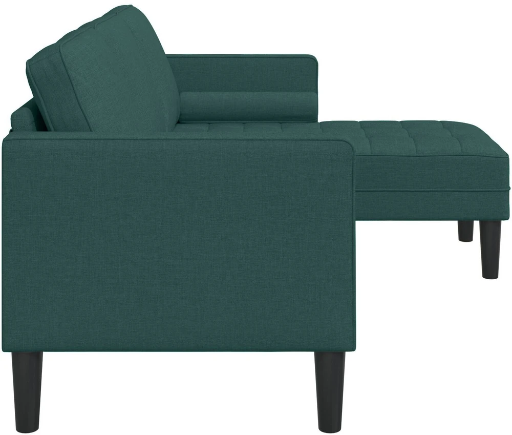 Sofa Sofos komplektas su pagalve Tamsiai žalia Poliesteris