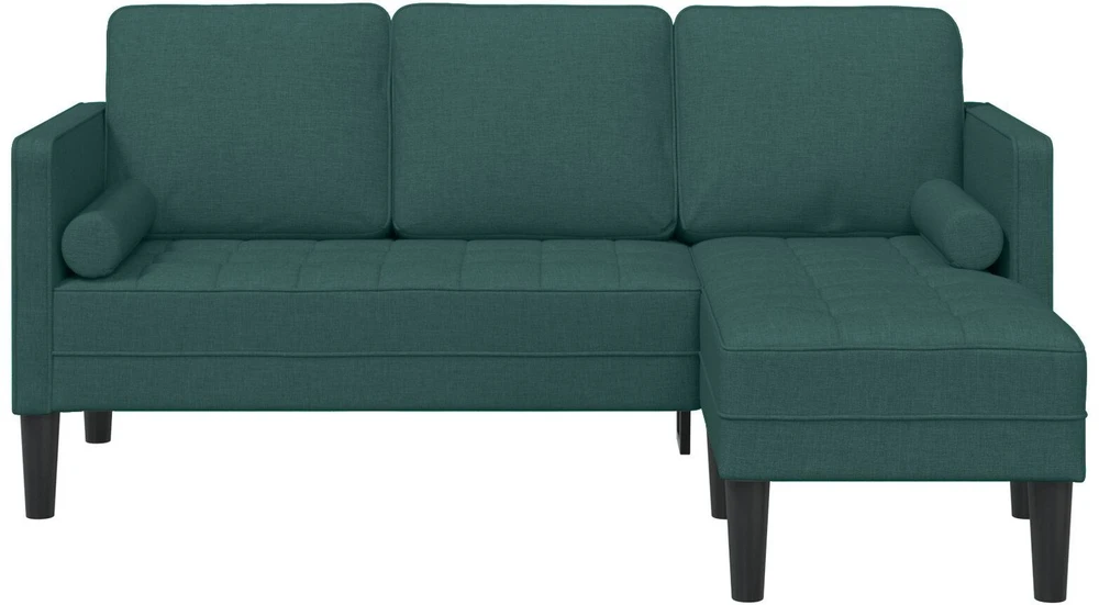 Sofa Sofos komplektas su pagalve Tamsiai žalia Poliesteris