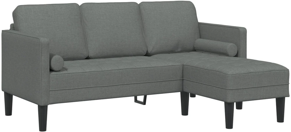 Sofa Sofos komplektas Tamsiai pilka 173 x 131 x 67 cm Poliesteris