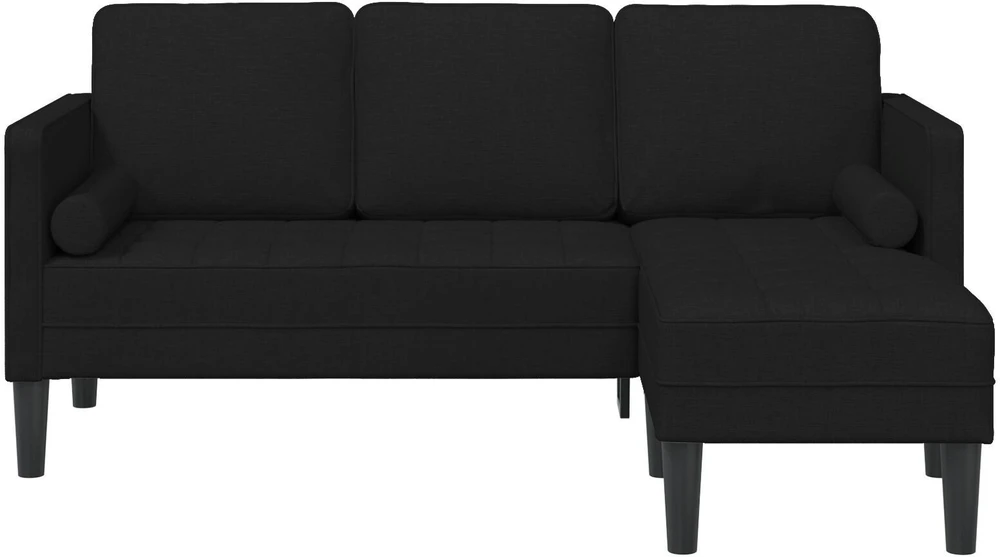 Sofa Sofos komplektas Juoda 173 x 131 x 67 cm Poliesteris