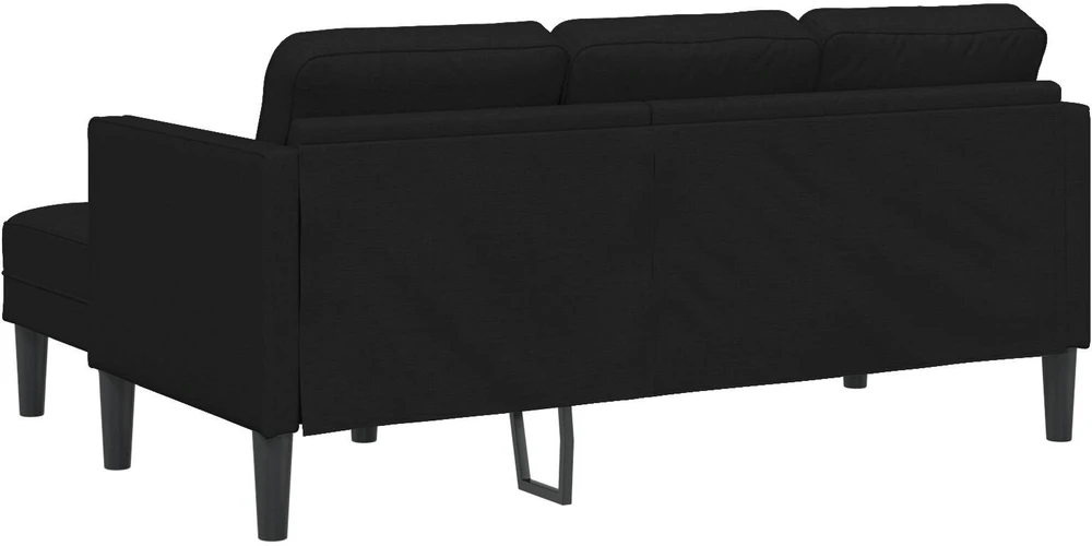 Sofa Sofos komplektas Juoda 173 x 131 x 67 cm Poliesteris