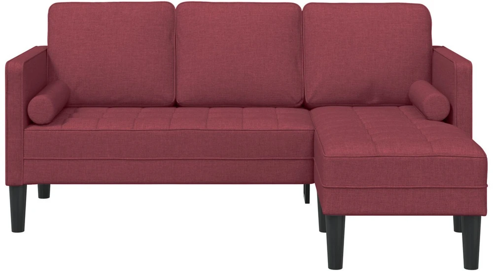 Sofa Sofos komplektas Vyno raudona 173 x 131 x 67 cm Poliesteris