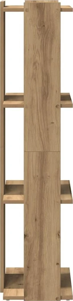 Knygų spinta, 3 aukštų, artisano ąžuolo, 60x30x120cm, mediena
