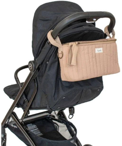 3 Sprouts 3 Sprouts Opbevaringskurv til klap- og barnevogn (Organizer), Quilt/Sennep