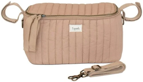 3 Sprouts 3 Sprouts Opbevaringskurv til klap- og barnevogn (Organizer), Quilt/Sennep