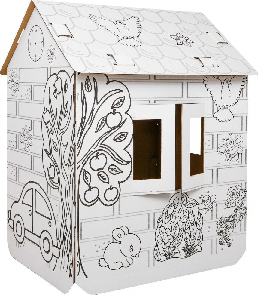 Neo Pilot House XXL with a car 3D knyga spalvinimui vaikams