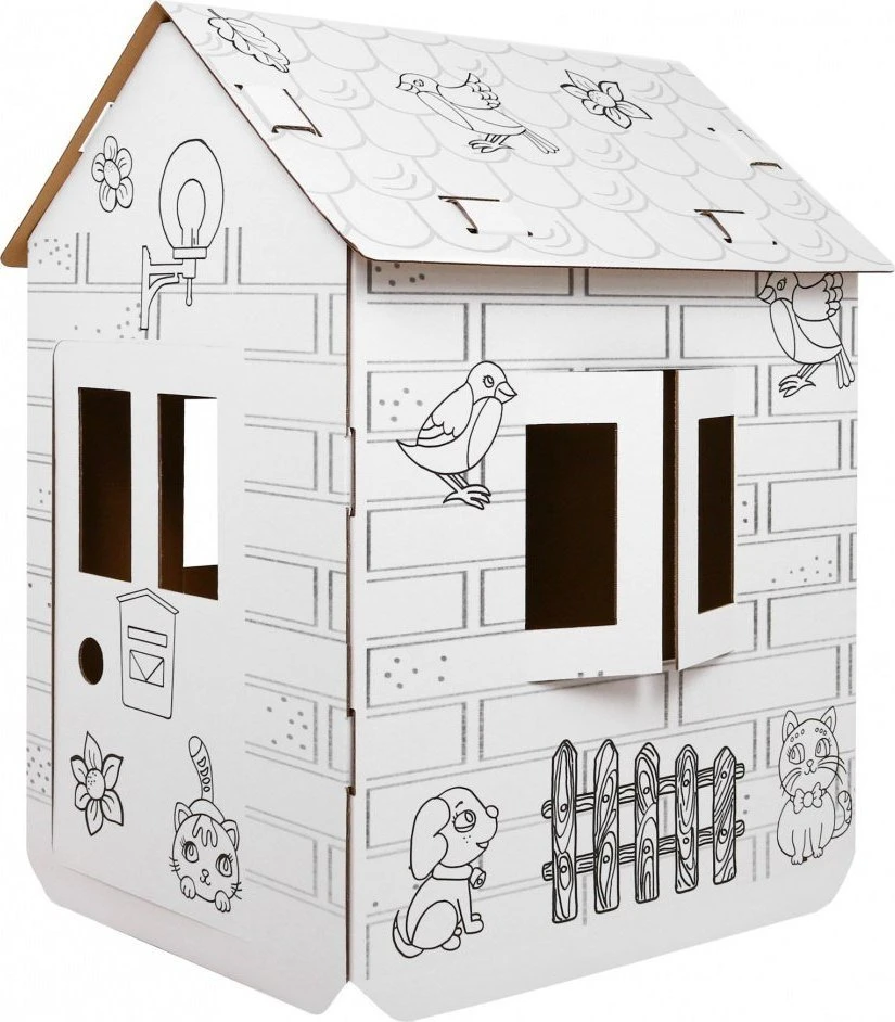Neo Pilot House XXL with a car 3D knyga spalvinimui vaikams