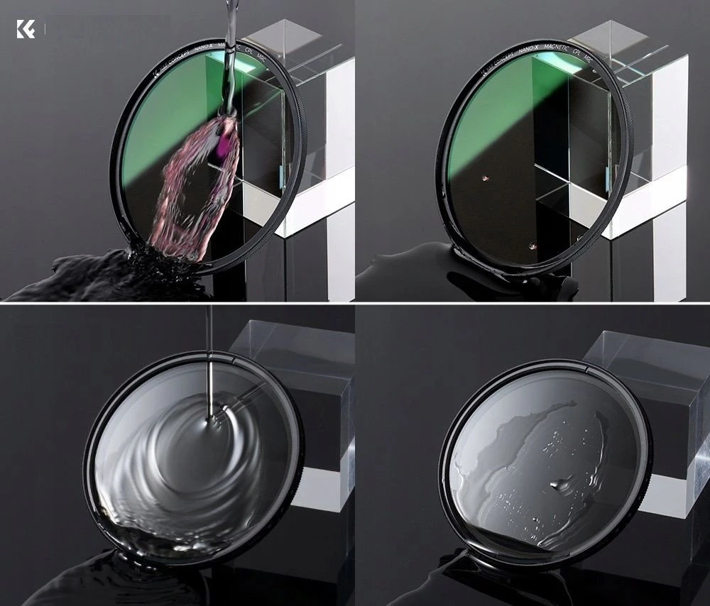 3 viename poliarizacinių filtrų rinkinys su magnetiniu žiedu, K&F dangteliu, 55 mm / SKU.1702