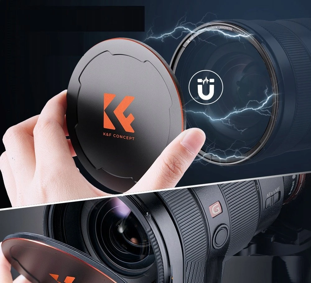 3 viename poliarizacinių filtrų rinkinys su magnetiniu žiedu, K&F dangteliu, 77 mm / SKU.1707