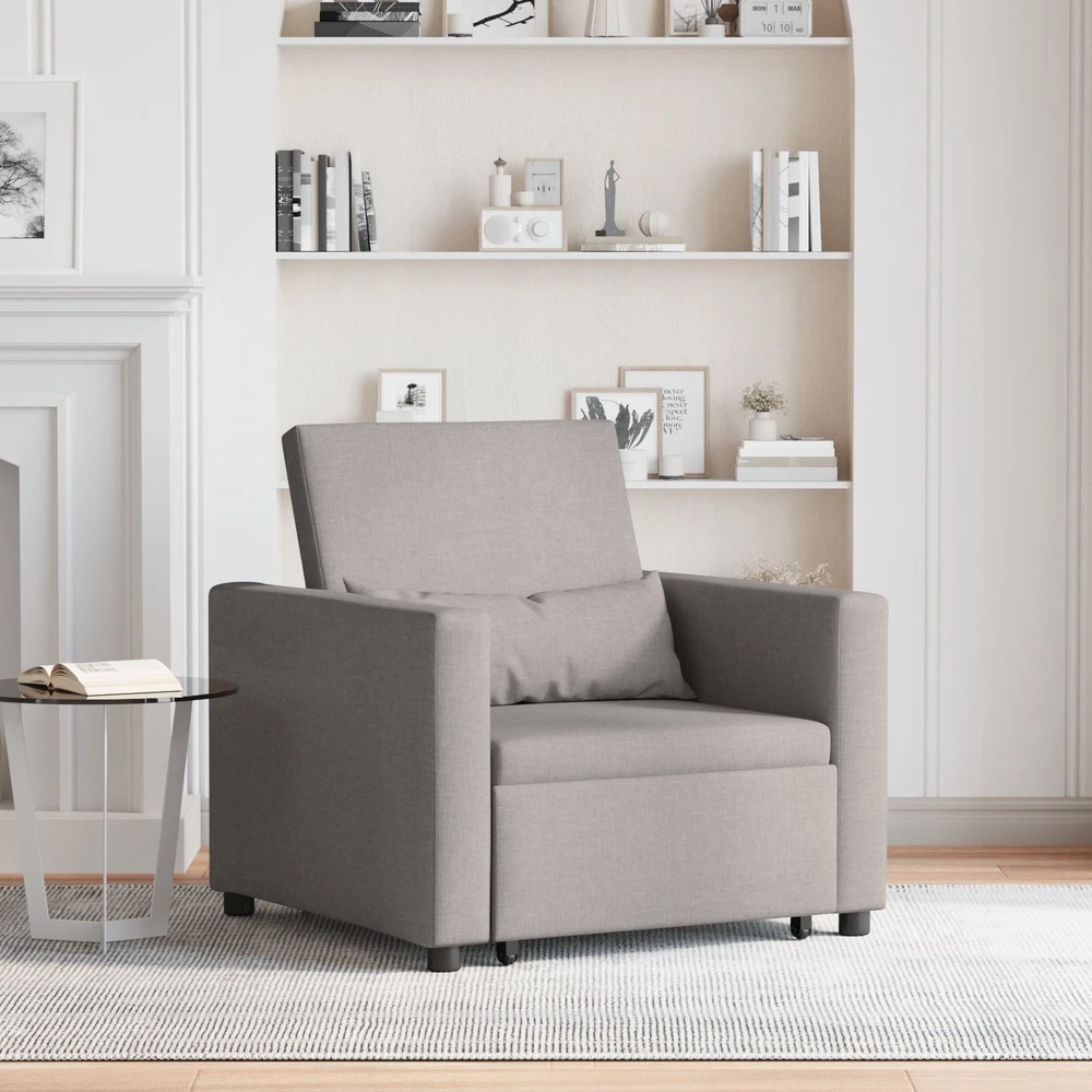 Ištraukiamas sofa-lova vienvietis Tortora audinys