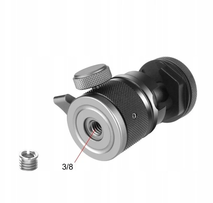 Puluz galvutė Rutulinė galvutė fotoaparatui 3D srieginis 1/4'''' 2x ISO kojelė iki 3kg Puluz / Pu3075b
