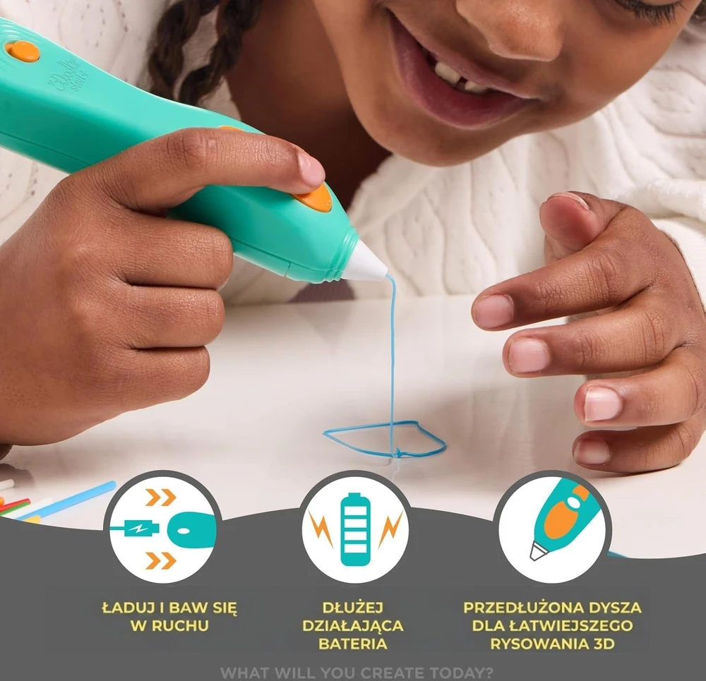 3D rašiklis 3Doodler Start+ su užpildų rinkiniu