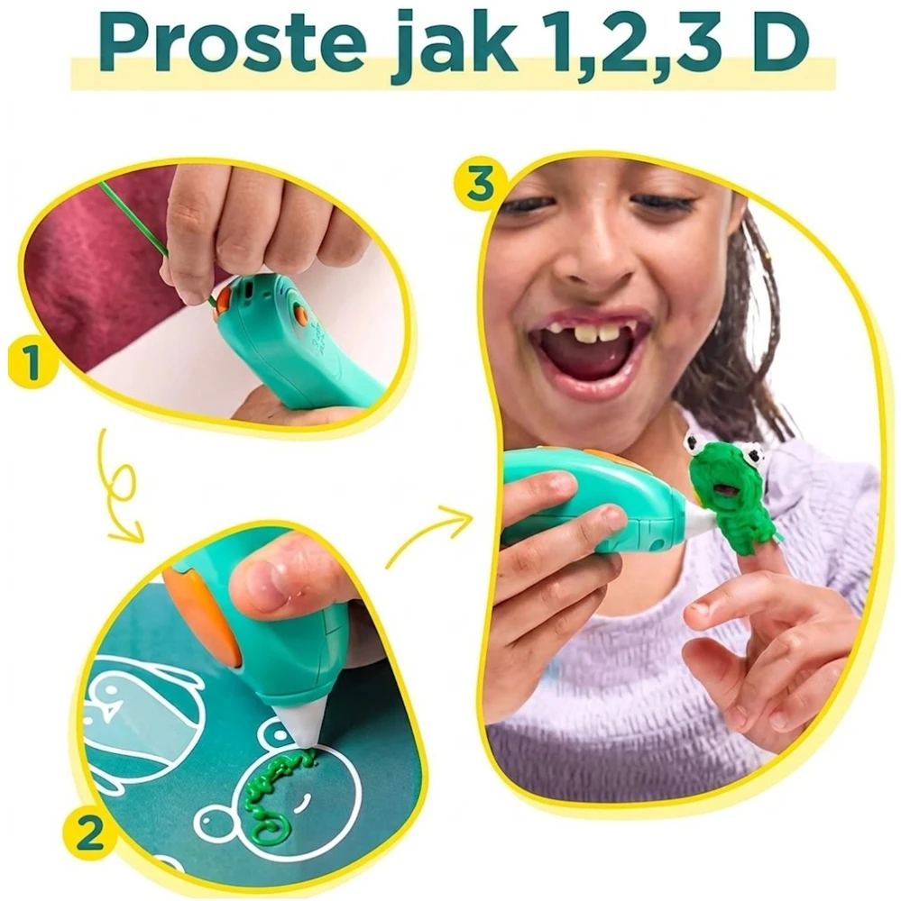 3D rašiklis 3Doodler Start+ su užpildų rinkiniu