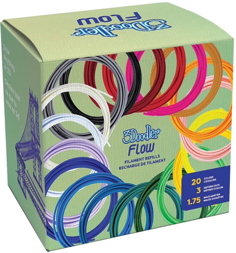 Spausdintuvas 3Doodler FLOWEDU 3D pen Juodas