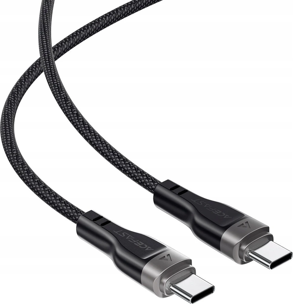 3in1 kabelis Acefast C11-03 USB-C - USB-C 480Mb/s 100W 1.2m - juodos spalvos