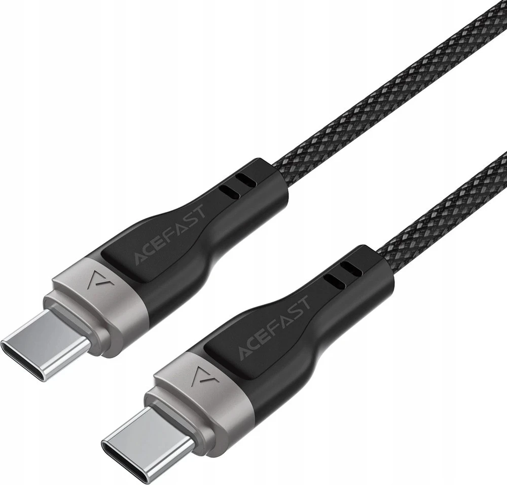 3in1 kabelis Acefast C11-03 USB-C - USB-C 480Mb/s 100W 1.2m - juodos spalvos